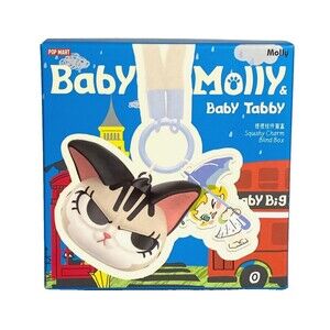 Baby Molly Baby Tabby Squishy Charm Pop Mart Authentic Blind Box NIB